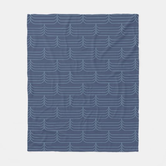 Blau, modern, einfach coole Abbildung Fleecedecke (Vorderseite)