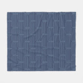 Blau, modern, einfach coole Abbildung Fleecedecke (Vorderseite (Horizontal))