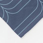Blau, modern, einfach coole Abbildung Fleecedecke (Ecke)
