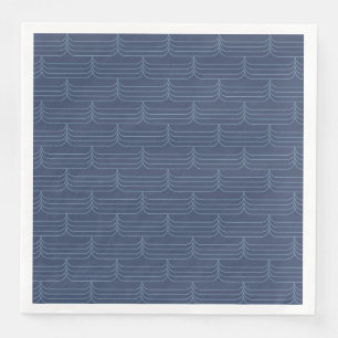 Blau, modern, einfach coole Abbildung Serviette