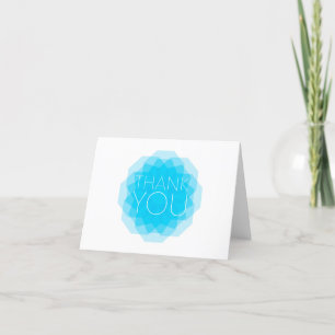 Blau, modern, einfach, elegant Design, Danke
