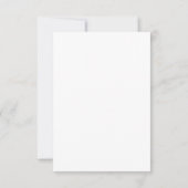 Blau, modern, einfach, elegant Design, Danke (Rückseite)