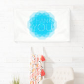 Blau, modern, einfach, elegant Design, Danke Banner (Insitu)