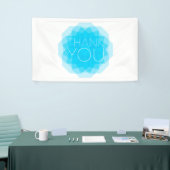 Blau, modern, einfach, elegant Design, Danke Banner (Messeveranstaltung)