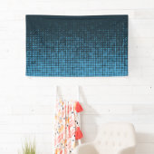 Blau, modern, Retro, cool, trendy dot pattern Banner (Insitu)