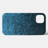 Blau, modern, Retro, cool, trendy dot pattern Case-Mate iPhone Hülle (Rückseite (Horizontal))