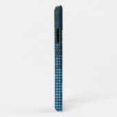 Blau, modern, Retro, cool, trendy dot pattern Case-Mate iPhone Hülle (Hinten/Rechts)