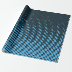 Blau, modern, Retro, cool, trendy dot pattern Geschenkpapier