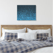 Blau, modern, Retro, cool, trendy dot pattern Leinwanddruck (Insitu (Schlafzimmer))
