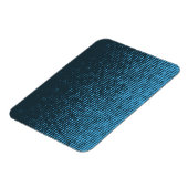 Blau, modern, Retro, cool, trendy dot pattern Magnet (Linke Seite)