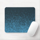 Blau, modern, Retro, cool, trendy dot pattern Mousepad (Mit Mouse)