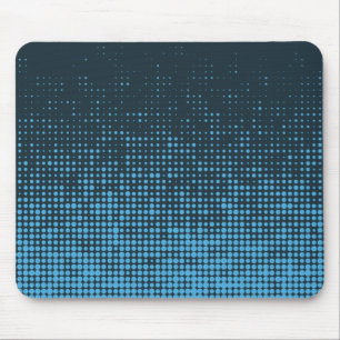 Blau, modern, Retro, cool, trendy dot pattern Mousepad