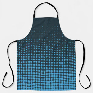 Blau, modern, Retro, cool, trendy dot pattern Schürze