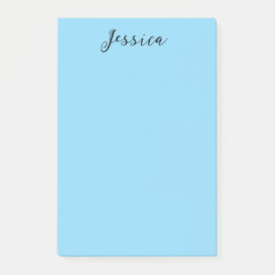 Blau Moderne Elegante Schlichte Einfache Professio Post-it Klebezettel