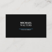 Blau Moderner Minimalistischer Beruflicher QR-Code Visitenkarte (Vorderseite)