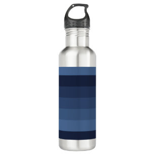 Blau monochromatisch edelstahlflasche