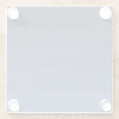 Blau monochromatisch glasuntersetzer (Rückseite)