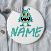 Blau/Monster/Kind/Halloween Button (Beispiel)