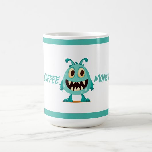 Blau/Monster/Kind/Halloween Kaffeetasse (Mittel)