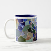 Blau-Mosaiken Antoni Gaudi Zweifarbige Tasse (Links)