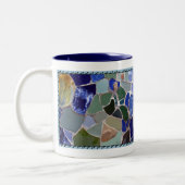 Blau-Mosaiken Antoni Gaudi Zweifarbige Tasse (Links)