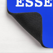BLAU Mouse pad that say Essential Mousepad (Ecke)