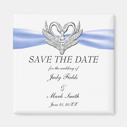 Blau-Multifunktionsleisten-Silberschwänze speicher Magnet (Vorne)