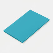 Blau (Munsell) (feste Farbe) Post-it Klebezettel (angewinkelt)