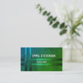 Blau, Muster, Band Visitenkarte (Stehend Vorderseite)