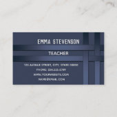 Blau, Muster, Band Visitenkarte (Rückseite)