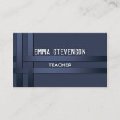 Blau, Muster, Band Visitenkarte (Vorderseite)