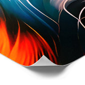 BLAU N RED TERRIER DOG POSTER (Ecke)