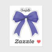 Blau-Namen-Skript Aufkleber (Blatt)