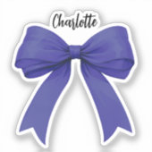 Blau-Namen-Skript Aufkleber (Vorderseite)