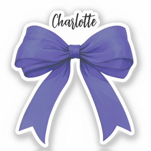 Blau-Namen-Skript Aufkleber (Vorderseite)