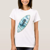 Blau-Namensskript T-Shirt (Vorderseite)