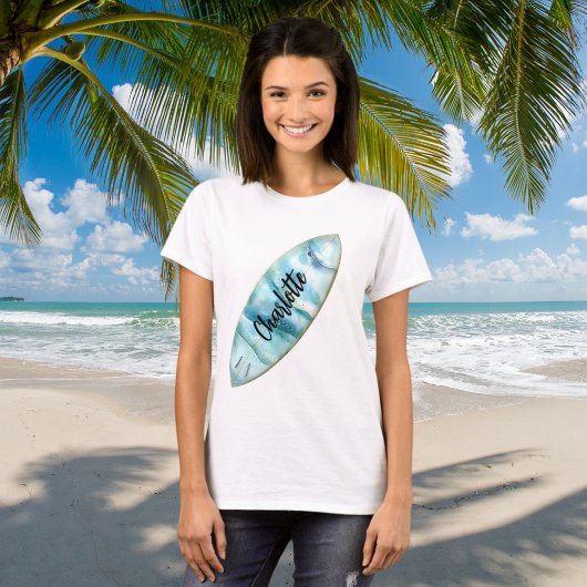 Blau-Namensskript T-Shirt