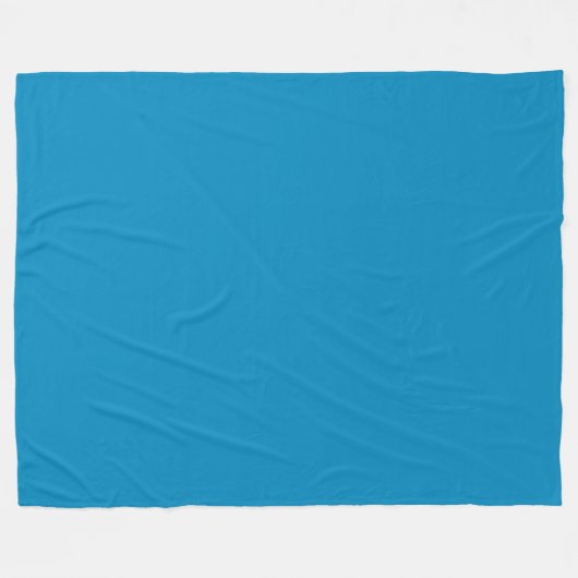 Blau (NCS) (Vollfarbe) Fleecedecke (Vorderseite (Horizontal))
