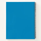 Blau (NCS) (Vollfarbe) Notizblock (Rückseite)