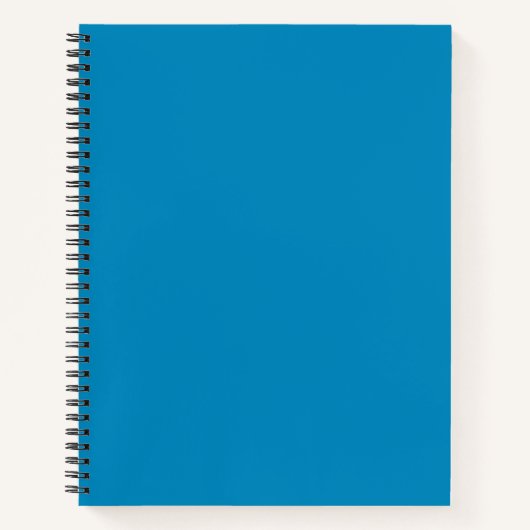 Blau (NCS) (Vollfarbe) Notizblock (Vorderseite)