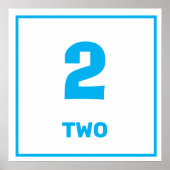 Blau Nummer zwei Poster (Vorne)