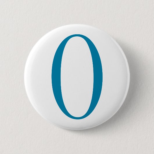 Blau Obama O - Knopf Button (Vorderseite)