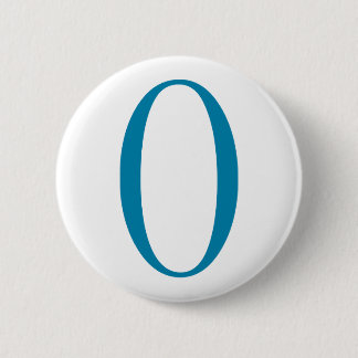 Blau Obama O - Knopf Button