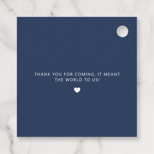 Blau (oder andere) Bedeutung für Bienen, modern, B Geschenkanhänger (Rückseite)