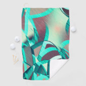 Blau oder Cyan-Streifen auf roten, tropfenden Bild Golfhandtuch (Insitu)