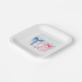 Blau oder Rosa Was denken Sie, Paper Tellers? Pappteller (Gewinkelt)