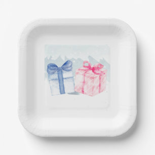 Blau oder Rosa Was denken Sie, Paper Tellers? Pappteller