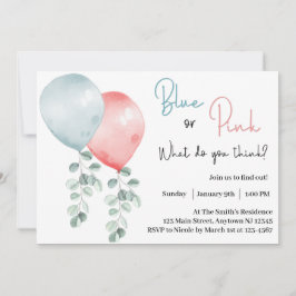Blau oder Rosa Was denken Sie, was Geschlecht offe Einladung