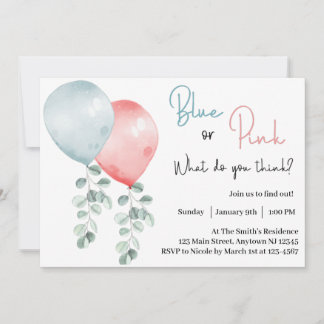 Blau oder Rosa Was denken Sie, was Geschlecht offe Einladung