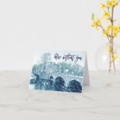 Blau ohne Sie Karte (Gelbe Blume)